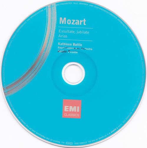 Kathleen Battle, Royal Philharmonic Orchestra, André Previn - Mozart: Exsultate, jubilate, Arias KV 208, 369, 418, 468a, 490 (2004)