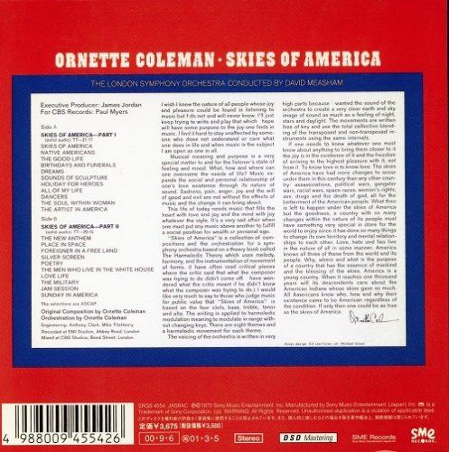 Ornette Coleman - Skies Of America (1972) [2000 SACD]