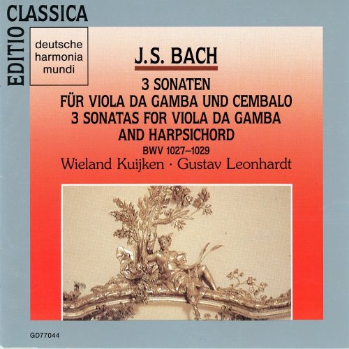 Wieland Kuijken & Gustav Leonhardt - Bach: 3 Sonaten für Viola da Gamba und Cembalo (1989)