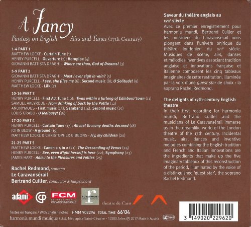 Le Caravansérail, Bertrand Cuiller & Rachel Redmond - A Fancy: Fantasy on English Airs & Tunes (2017) [CD-Rip]