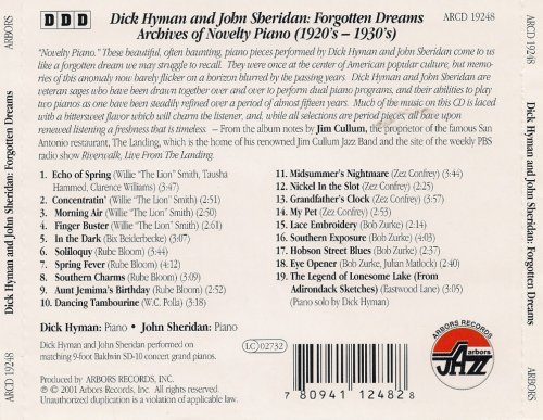 Dick Hyman & John Sheridan - Forgotten Dreams: Archives of Novelty Piano (1920's-1930's) (2001)