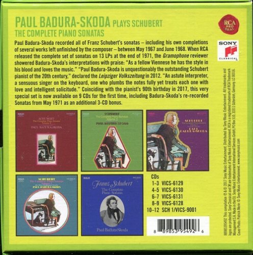 Paul Badura-Skoda - Schubert: The Complete Piano Sonatas (2017) [12 CD]