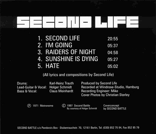 Second Life - Second Life (Reissue) (1971/1997)