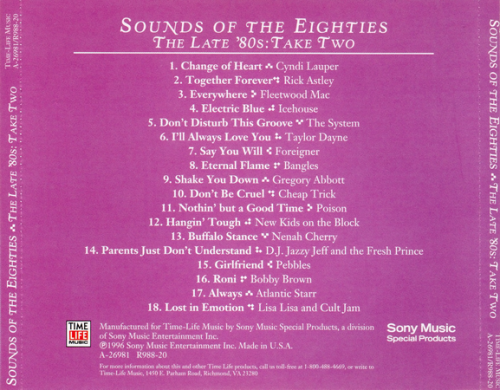 VA - Sounds Of The Eighties: The Late '80s, Take Two (1996)