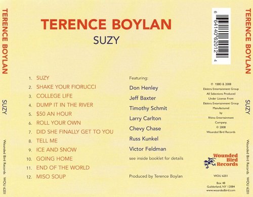 Terence Boylan - Suzy (Reissue) (1980/2008)