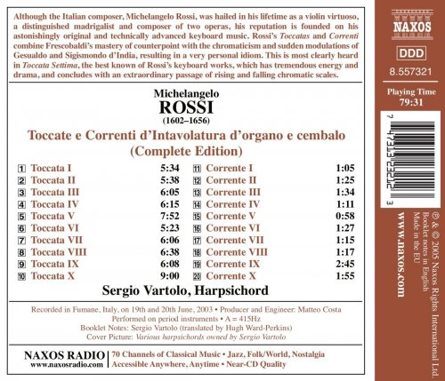 Sergio Vartolo - Michelangelo Rossi: Toccatas and Correnti (2005)