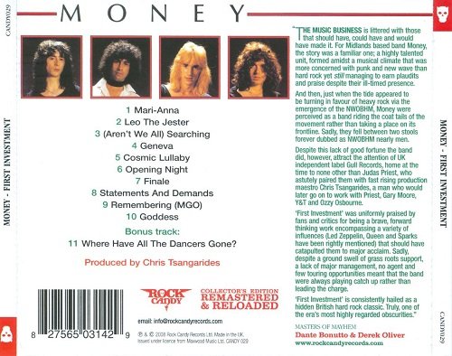 Money - First Investment (Reissue, Remastered) (1979/2008)