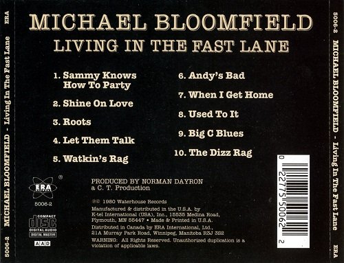 Michael Bloomfield - Living in the Fast Lane (Reissue) (1980/2006) CD Rip