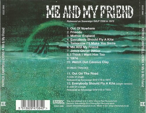 Nirvana And Patrick Campbell Lyons - Me And My Friend (Reissue) (1973/2017)