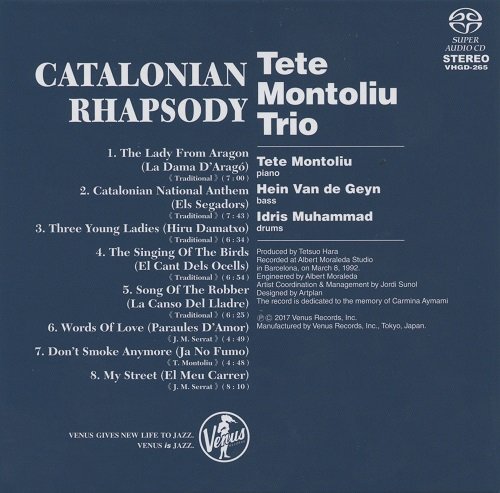 Tete Montoliu Trio - Catalonian Rhapsody (1992) [2017 SACD]