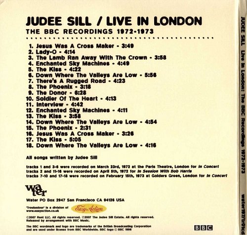 Judee Sill - Live In London: The BBC Recordings 1972-1973 (2007)