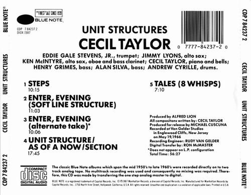 Cecil Taylor - Unit Structures (1966) CD Rip