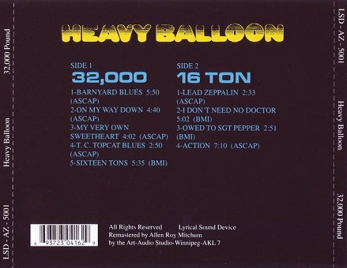 Heavy Balloon - 32,000 Pound (Remastered) (1969/2006)