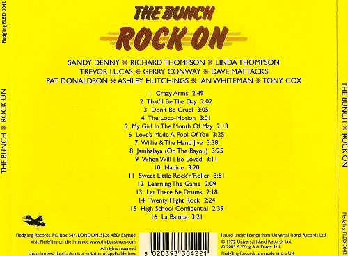 The Bunch - Rock On (Reissue) (1972/2003)