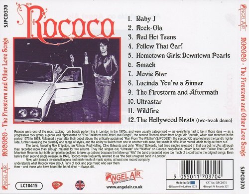 Rococo - The Firestorm And Other Love Songs (1973-78/2011)