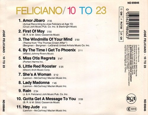 Jose Feliciano - 10 To 23 (1985)