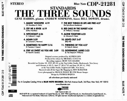 The Three Sounds - Standards (1998) Flac