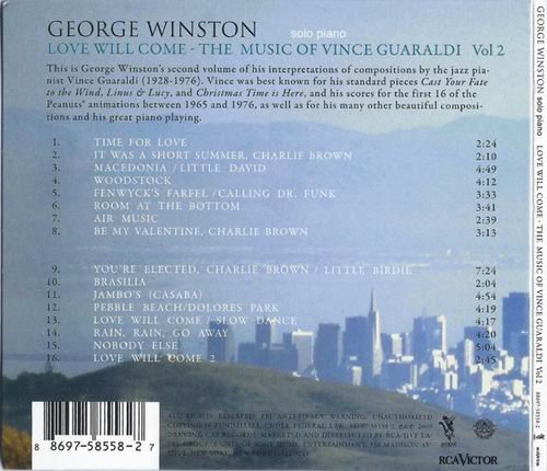 George Winston - Love Will Come-The Music of Vince Guaraldi Vol 2 (2010) CD Rip