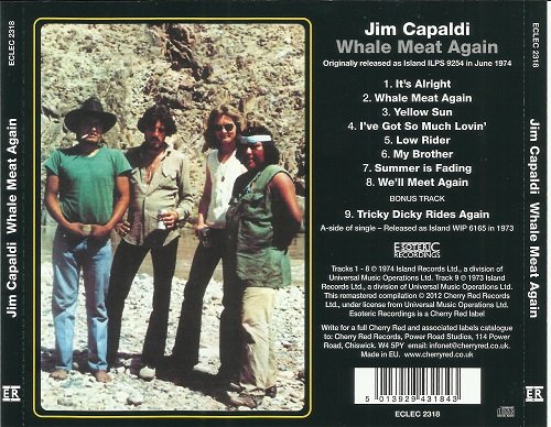 Jim Capaldi - Whale Meat Again (Reissue) (1973-74/2012)