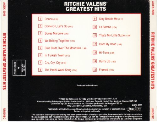 Ritchie Valens - Greatest Hits (1989)