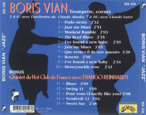 Boris Vian - Jazz (2000)