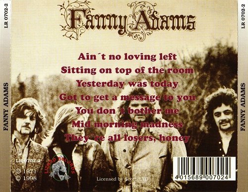 Fanny Adams - Fanny Adams (Reissue) (1971/1998)