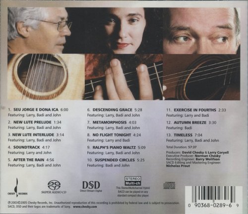 Larry Coryell, Badi Assad, John Abercrombie - 3 Guitars (2003) [2005 SACD]