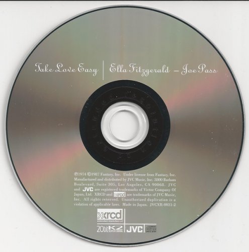 Ella Fitzgerald & Joe Pass - Take Love Easy (XRCD, Japan Edition) (1987)