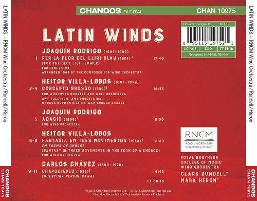 Royal Northern College of Music Wind Orchestra & Joaquin Rodrigo - Latin Winds (2018)