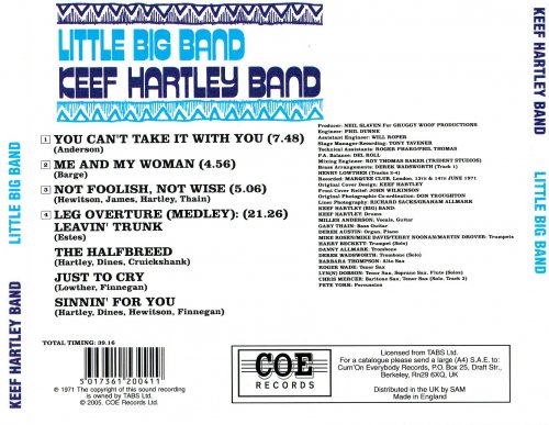 Keef Hartley Band - Little Big Band (Reissue) (1971/2005)