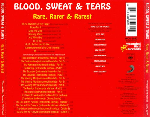 Blood, Sweat & Tears - Rare, Rarer & Rarest (2013)