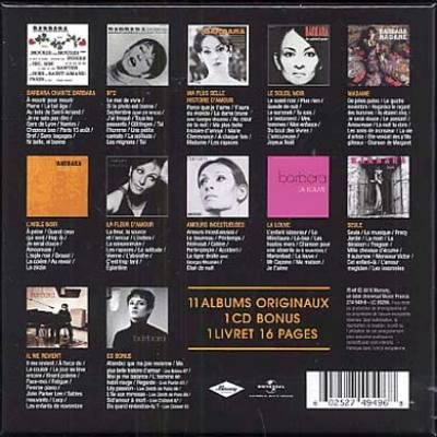 Barbara - L’intégrale des albums studio 1964-1996 (11 CD + 1 CD Bonus)