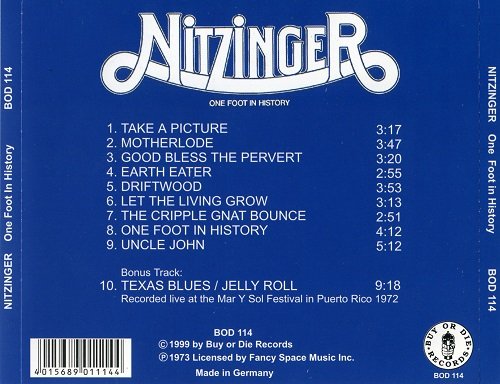 Nitzinger - One Foot In History (Reissue) (1973/1999)