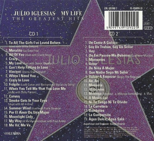Julio Iglesias - My Life: The Greatest Hits (1998) CD Rip