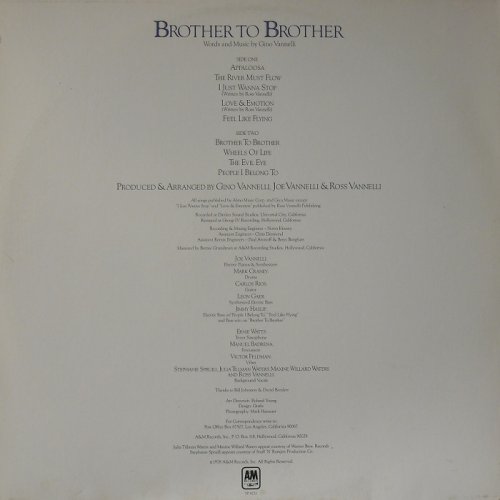 Gino Vannelli - Brother To Brother [LP] (1978) 