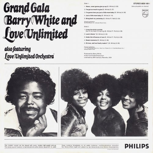 Barry White And Love Unlimited Also Featuring Love Unlimited Orchestra - Grand Gala [LP] (1973)