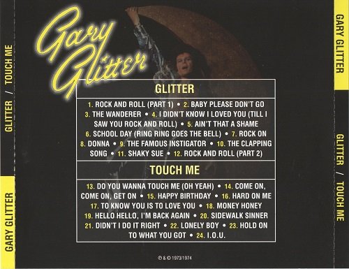Gary Glitter - Glitter / Touch Me (Reissue) (1972-73/2001)