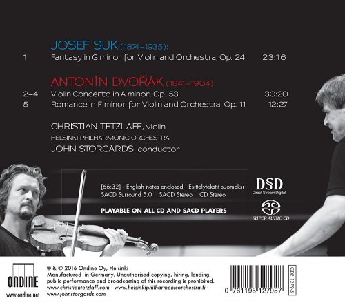 John Storgards - Suk: Fantasy, Dvorak: Violin Concerto (2016) [SACD]