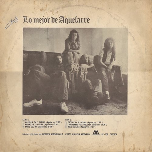 Aquelarre – Lo Mejor De Aquelarre (1977) Vinyl