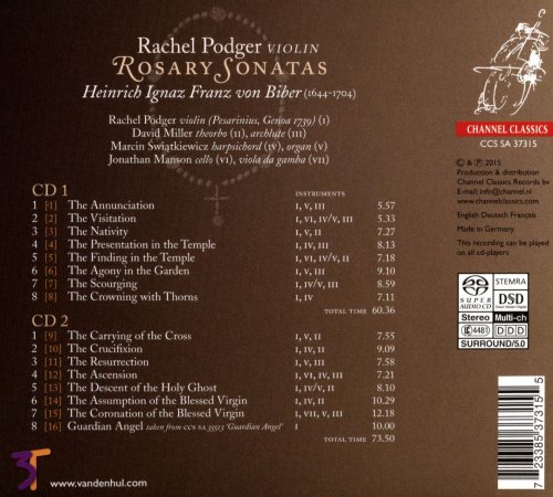 Rachael Podger - Heinrich Ignaz Franz von Biber: Rosary Sonatas (2015) [SACD]