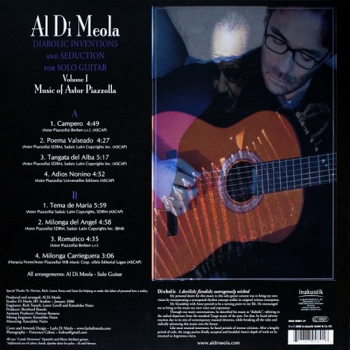 Al Di Meola - Diabolic Inventions and Seduction for Solo Guitar, Vol. 1: Music of Astor Piazzolla [LP] (2008)