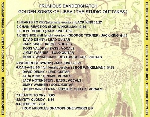 Frumious Bandersnatch - The Studio Outtakes (Reissue) (1967-69/2009)