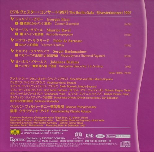 Claudio Abbado - The Berlin Gala (1998) [SACD]