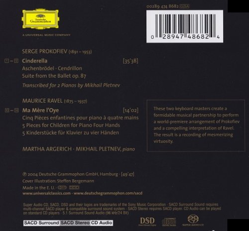 Mikhail Pletnev, Martha Argerich - Prokofiev: Cinderella / Ravel: Ma Mere L'Oye (2004) [Hi-Res]