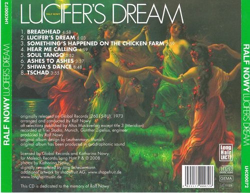 Ralf Nowy - Lucifer’s Dream (Reissue, Remastered) (1973/2008)