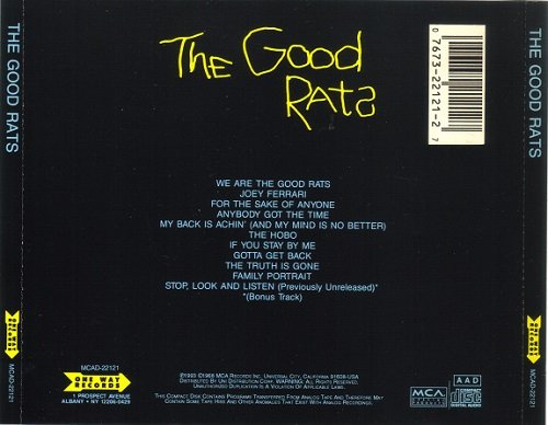 The Good Rats - The Good Rats (Reissue) (1968/1993)