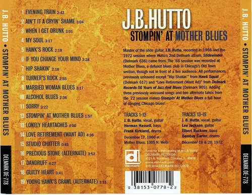 J. B. Hutto - Stompin' At Mother Blues (1966/2004) Lossless