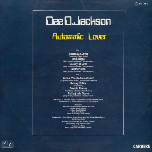 Dee D. Jackson - Automatic Lover [LP] (1978) HD