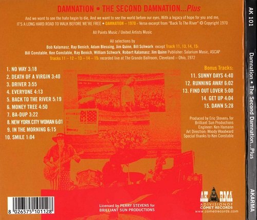 Damnation - The Second Damnation...Plus (Reissue) (1970/2000)