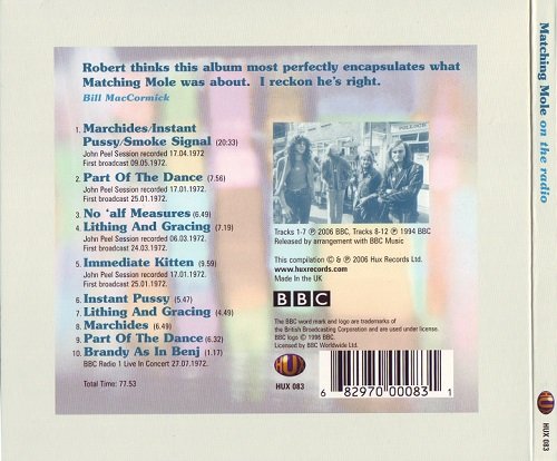 Matching Mole - On The Radio (Reissue) (1972-73/2006)